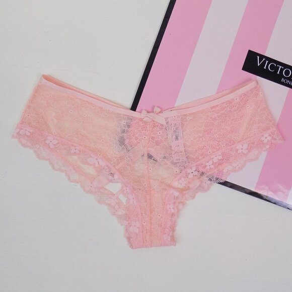 nwt Victoria's Secret VS dream angels lace up back peekaboo cheeky dream angels - Picture 3 of 5
